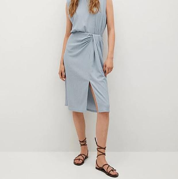 Imagen principal - Las faldas midi de menos de 15 euros de Mango Outlet cómodas, fresquitas y ponibles que no puedes dejar escapar