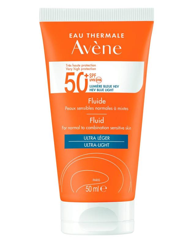 El Fluido SPF50+ de Eau Thermale Avène es resistente al agua