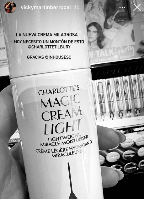 Imagen - Vicky Martín Berrocal enseñó esta crema en su Instagram.