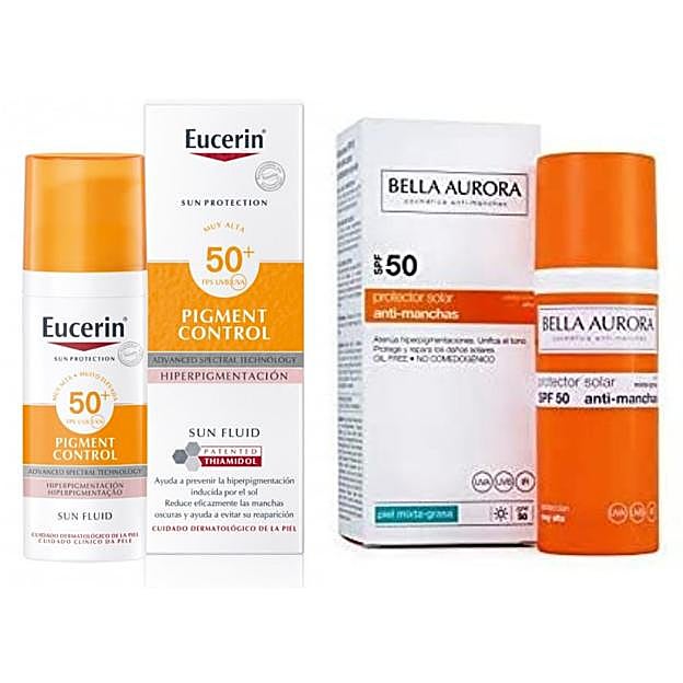 Dos protectores solares antimanchas que triunfan.