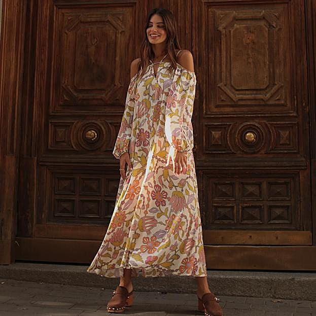 Los vestidos boho chic más cómodos y fluidos que son los favoritos de las francesas