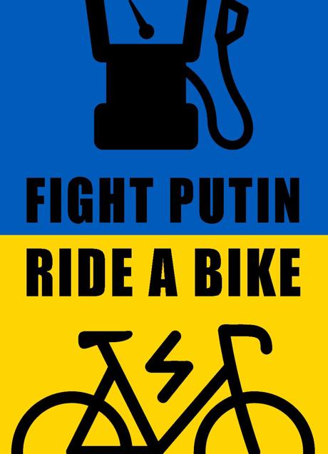 Imagen - Meme viral de Harry Gray animando a la movilidad en bicicleta como boicot a Rusia por la invasión de Ucrania.