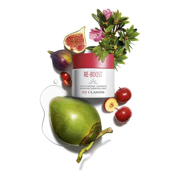RE-BOOST de My Clarins ha sido formulada a partir de frutas y plantas