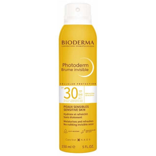 Photoderm Bruma Invisible SPF30 de Bioderma es ideal para proteger la piel de los rayos UVA/UVB. Su textura es fresca y transparente, además de ser resistente al agua y al sudor, proporciona hasta 8h de hidratación. ¿Lo mejor? Reduce el envejecimiento de la piel, previniendo la aparición de manchas y arrugas.