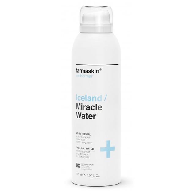 Formulada con un 100% agua termal de Islandia, rica en oligoelementos y sales minerales, que hidratan, calman y protegen las pieles más sensibles. La acción reparadora y calmante de FARMASKIN Wathermal Iceland Agua Termal mejora el aspecto facial y ayuda a tonificar, hidratar y restaurar el equilibrio de la piel, especialmente después de la exposición solar, el afeitado y la depilación.
