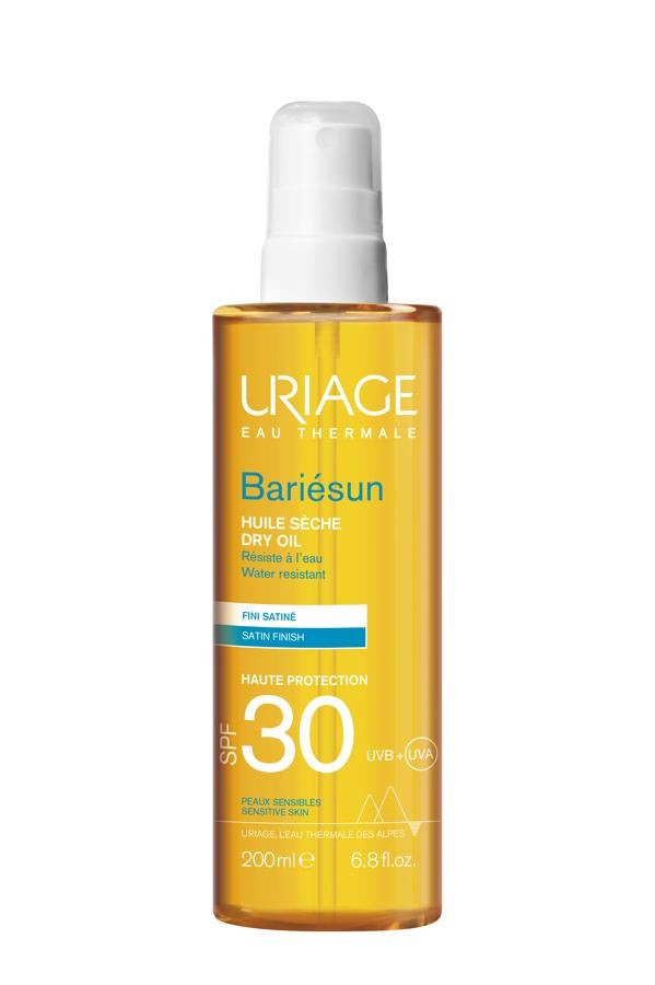 URIAGE. Bariésun aceite seco SPF 30+ (20,50 €).