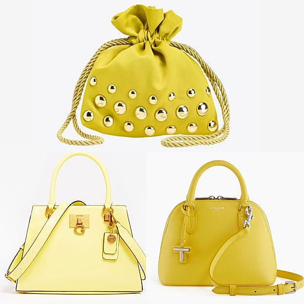 Tres bolsos amarillos que subirán el nivel de tus looks.