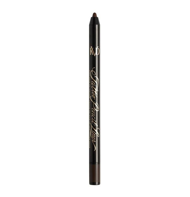 El  Tattoo Pencil de KVD Beauty  es un lápiz de ojos marrón resistente al agua.
