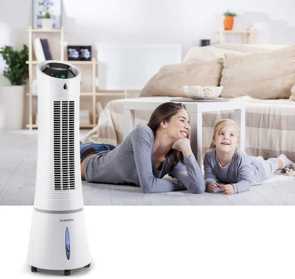 Pensado para espacios reducidos, el  Klarstein 45 W  es un refrigerador de aire multifunción 5 en 1 de bajo consumo silencioso, cómodo y muy barato. Precio: 179 euros. Cómpralo aquí