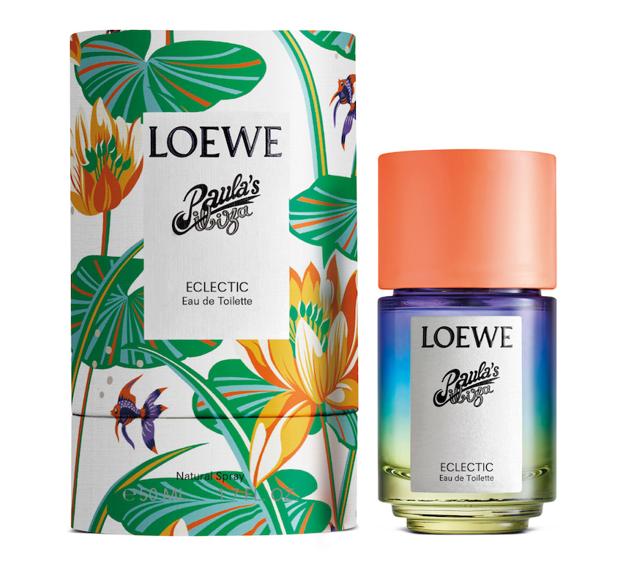 Eclectic es la nueva fragancia de la colección cápsula Paula’s Ibiza de Loewe para 2022. Un aroma inspirado en el verano y en la libertad, con una combinación de flores con un toque amaderado que combina la flor de azahar con el jazmín sambac, con notas frescas de mandarina y pimienta negra. (72 euros).