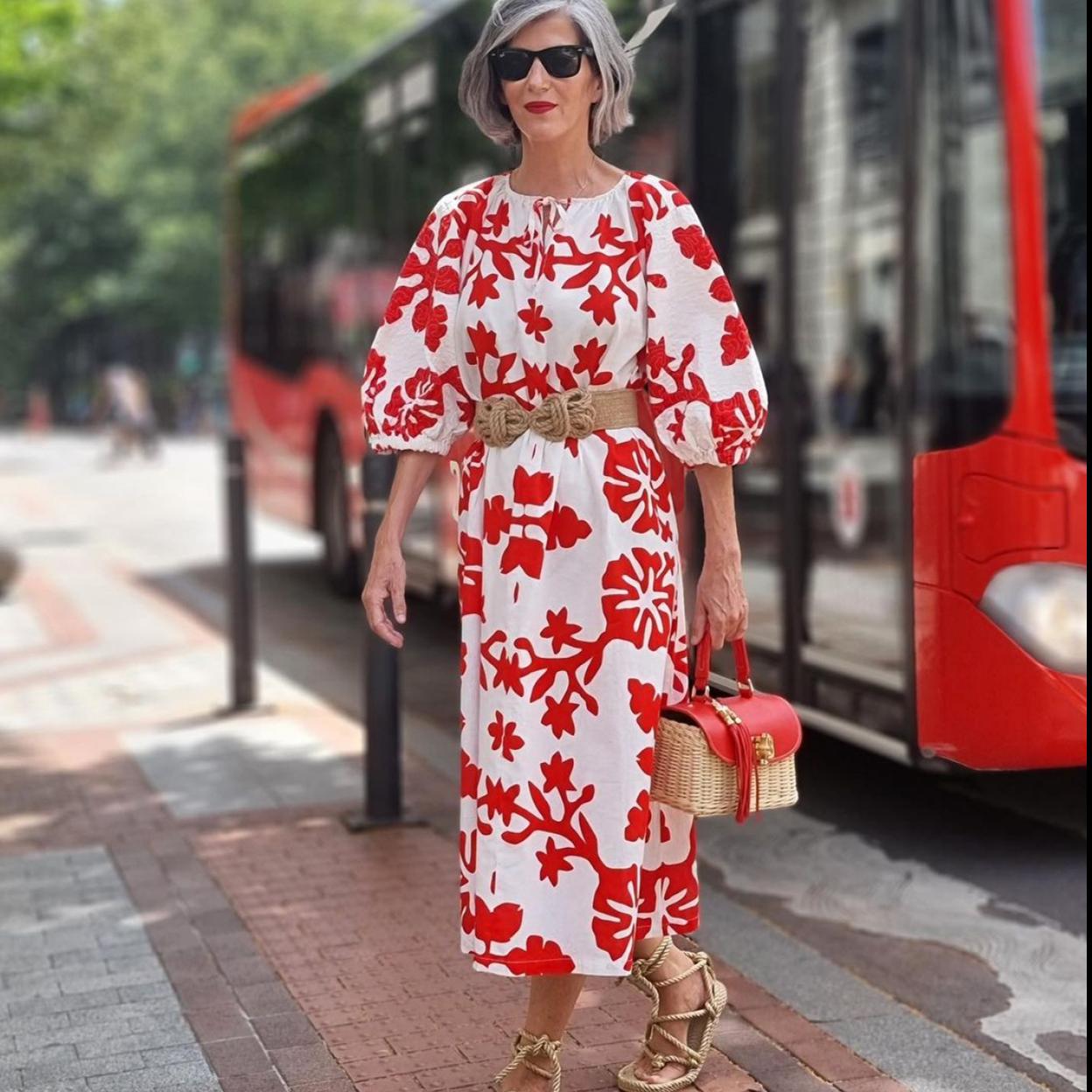 Carmen Gimeno con sandalias planas