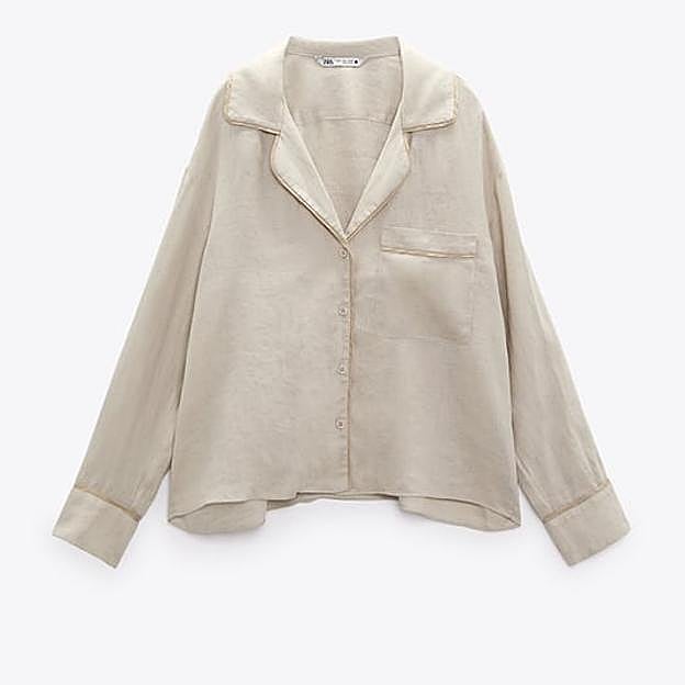 Imagen principal - Estos shorts de lino del low cost son los más cómodos y combinables del verano