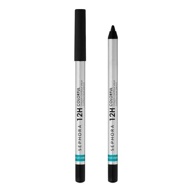 Crayon Contour Yeux 12h Waterproof de Sephora es un lápiz que tiene una fórmula resistente al agua y de larga duración durante 12 horas. Proporciona un color intenso sin resistirse ni dañar el ojo, no transfiere, se aplica con precisión y está disponible en 24 tonos con tres efectos diferentes. Cómpralo aquí