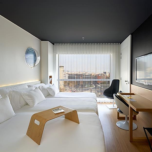 Imagen de una de las habitaciones del Barceló Sants