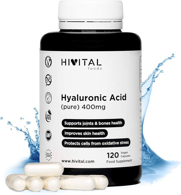 Las de Hivital Foods contienen ácido hialurónico de la máxima pureza y de alto peso molecular.  Cómpralo aquí