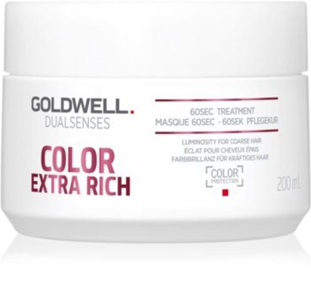 Dualsenses Color Extra Rich es una mascarilla capilar pensada para cabellos gruesos y rebeldes que protege el color mientras que le aporta luminosidad. Con su aplicación se regenera el cabello al instante. Cuenta con tecnología Luminescine que transforma la luz ultravioleta invisible en luz visible para conseguir un brillo increíble. (24,35 euros) 