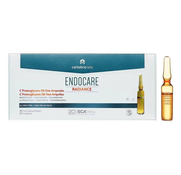 Las Radiance C Proteoglicanos Oil-Free de Endocare son aptas para todo tipo de pieles, incluidas las mixtas y grasas.  Cómpralo aquí