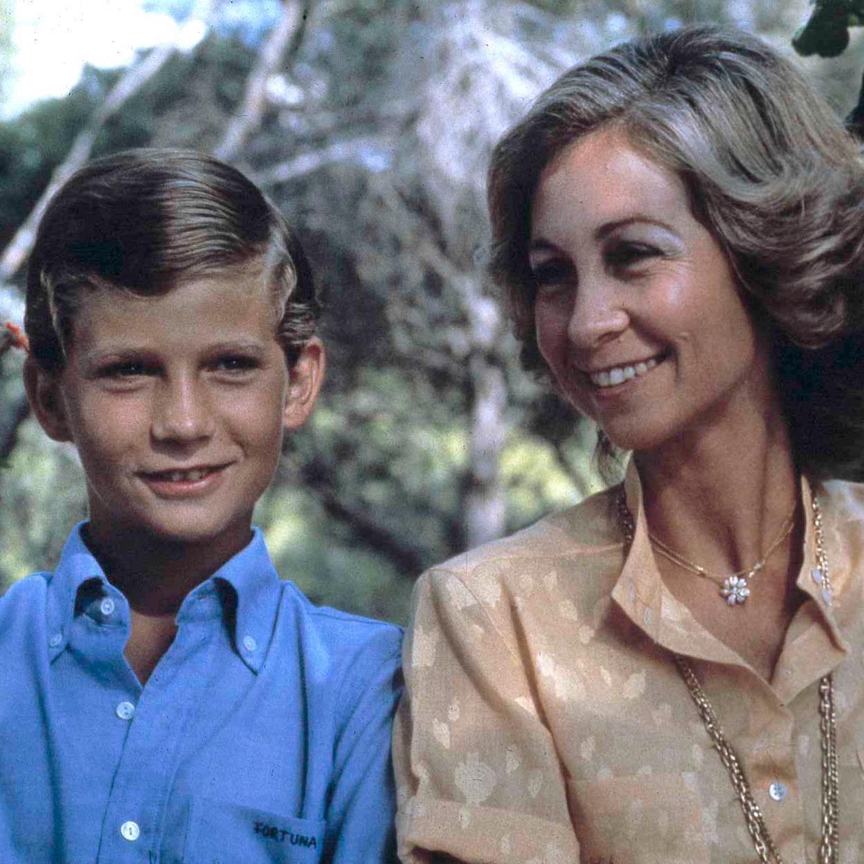 El príncipe Felipe y la reina Sofía.