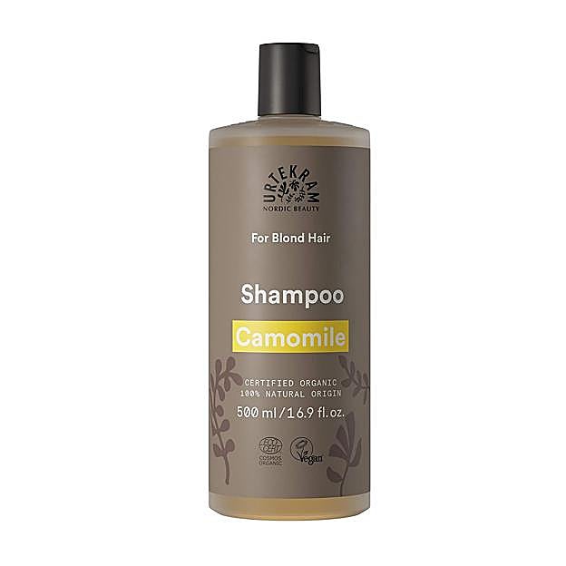 Camomile Shampoo de Urtekram. De venta en Amazon por 11,50 euros.