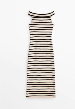 Imagen secundaria 2 - El vestido de rayas más favorecedor de la nueva temporada está en Massimo Dutti