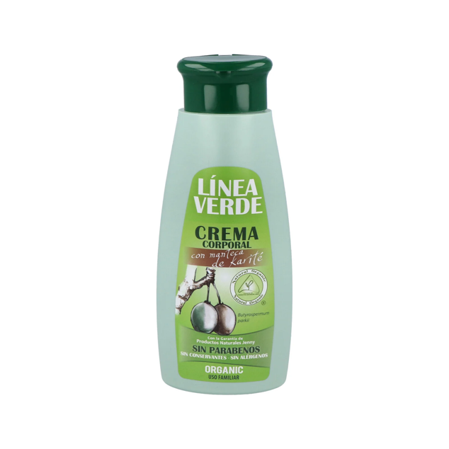 Esta crema de karité ayuda a prevenir y tratar las pieles secas y muy secas con tendencia a la descamación. Recomendada para hidratar las partes del cuerpo más propensas a la deshidratación, como piernas y brazos. Es de Línea Verde. Precio: 17,20 €.
