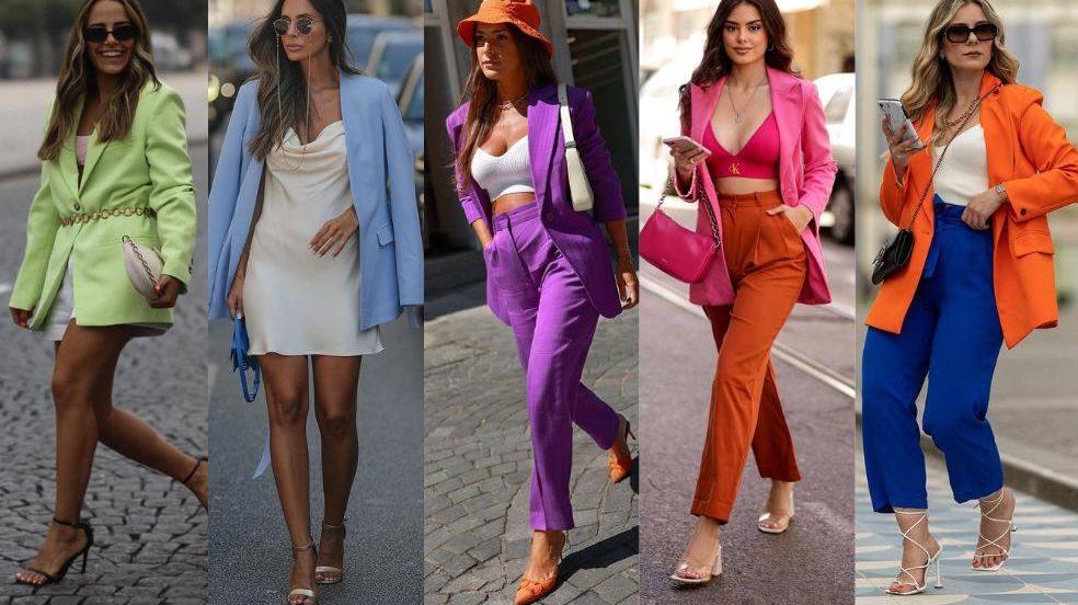 Blazers de colores muy elegantes para conjuntar todos tus looks de cada día de la semana