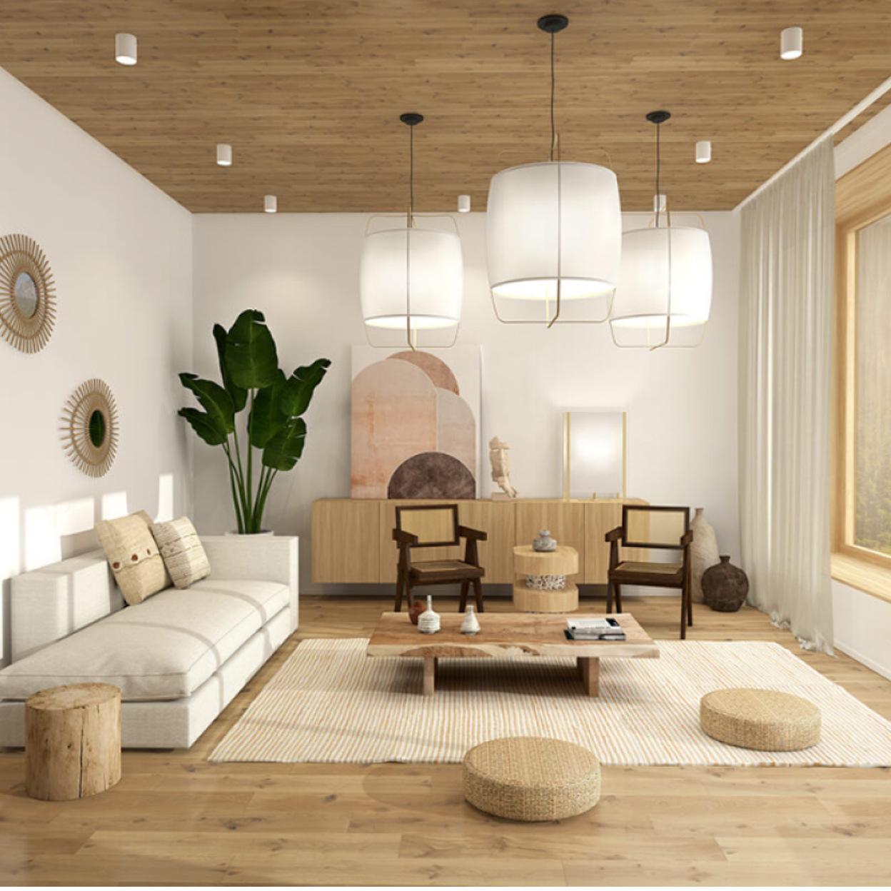 El método de decoración japandi combina los estilos japonés y escandinavo para conseguir que tu casa parezca más grande.