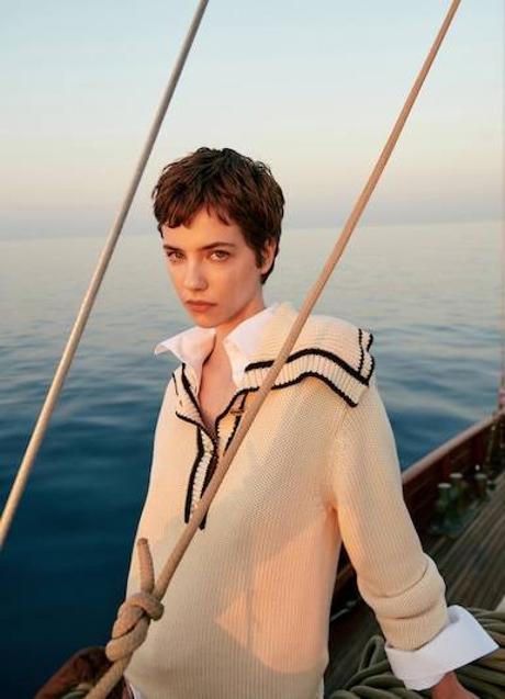 Imagen - Jersey de cuello amplio con ribetes a contraste