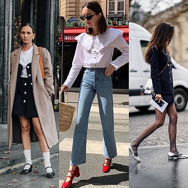 Así se llevan las merceditas de charol.