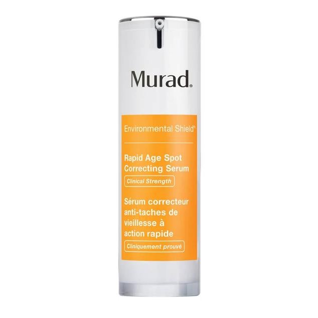 Rapid Age Spot Correcting Serum de Murad es un tratamiento corrector de manchas que las reduce rápido y visiblemente, gracias a un complejo exclusivo a base de niacinamida, que también actúa sobre los principales signos del envejecimiento. Se ayuda de la vitamina C, los oligopéptidos, arroz y las perlas finas reflectantes que mejoran la luminosidad, igualan el tono y aclaran el cutis de manera instantánea y duradera. Cómpralo aquí
