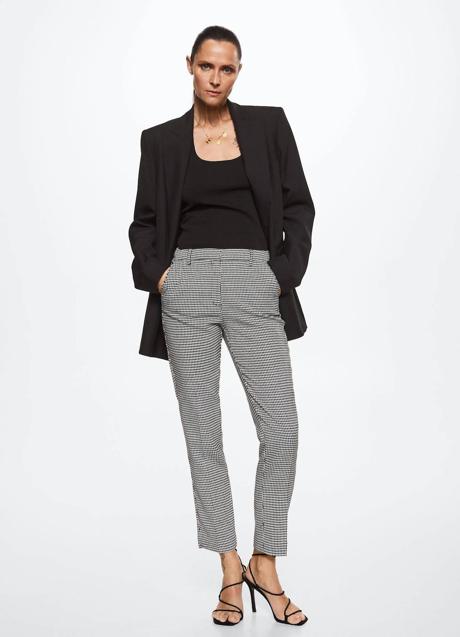 Imagen - Pantalones de taje en estampado pata de gallo