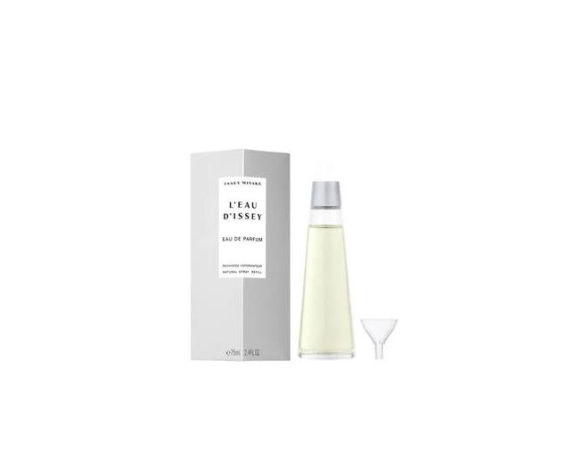 L'Eau D'Issey Recarga de Issey Miyake tiene un fondo de almizcle, tuberosa y osmanthus.