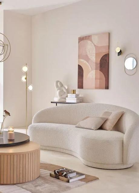 Imagen - El sofá curvy es perfecto para facilitar la circulación del salón.