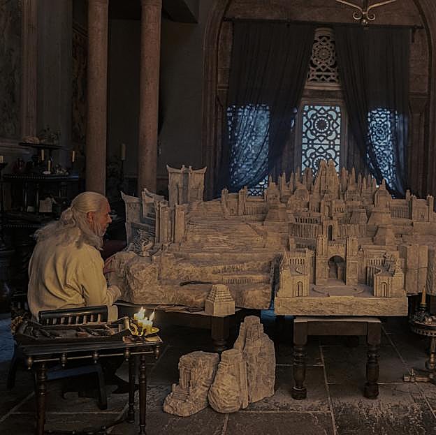 Viserys cultivando su afición maquetera.