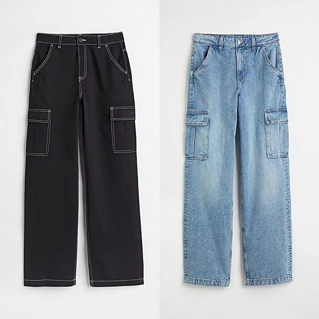 Los vaqueros cargo de H&M.