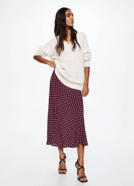 Imagen - Falda midi de lunares de Mango