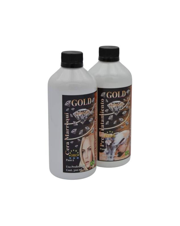 La Cera Marroquí de Gold Diamond es una crema orgánica que alisa incluso el pelo rizado.  Cómpralo aquí