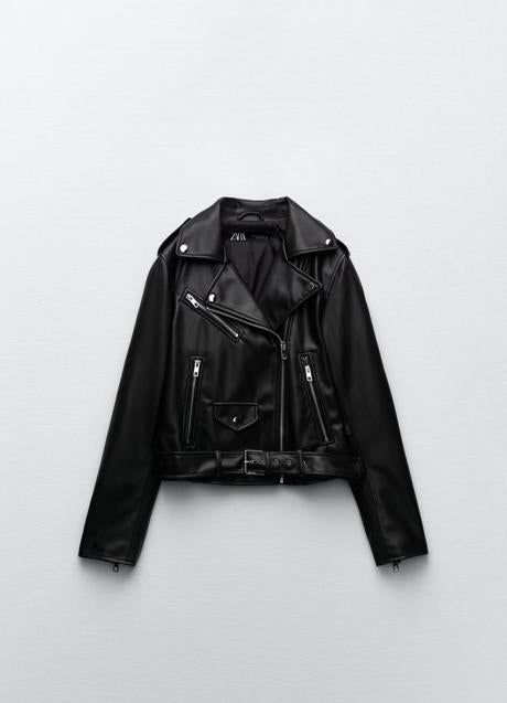 Imagen - Chaqueta de cuero de Zara, 39,95€.