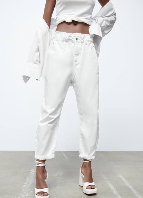 Imagen - Vaqueros paperbag de Zara