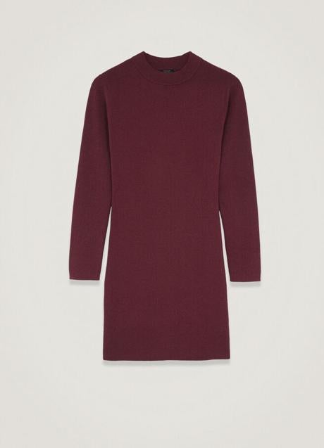 Imagen - Vestido de punto burdeos de Parfois. Foto: Parfois.