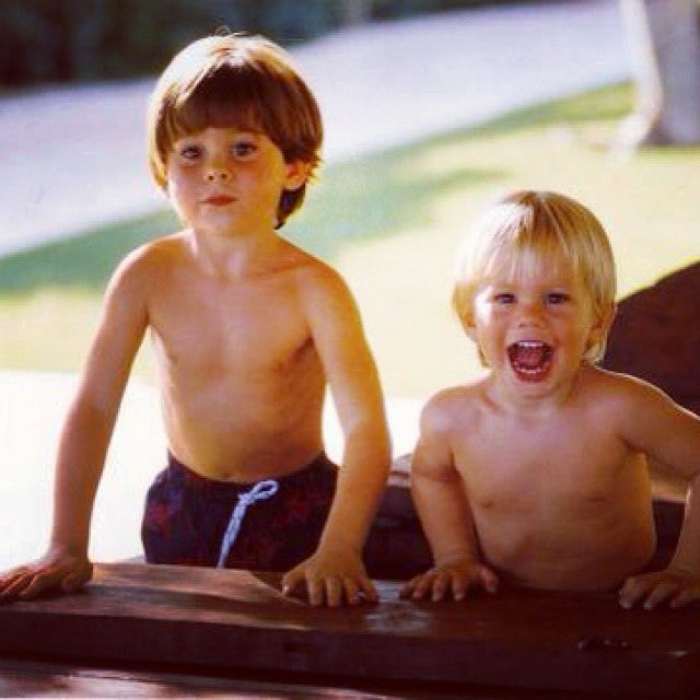 Rodrigo Iglesias junto a su hermano mayor Michael.