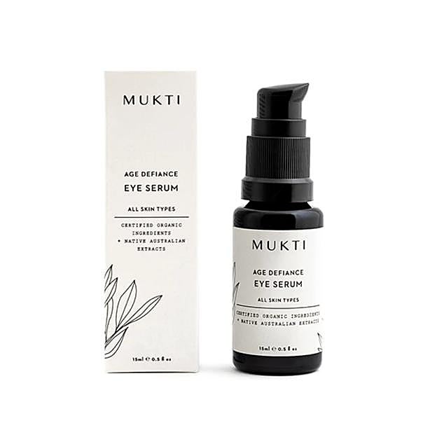 Organics Age Defiance Eye Serum, de Mukti 