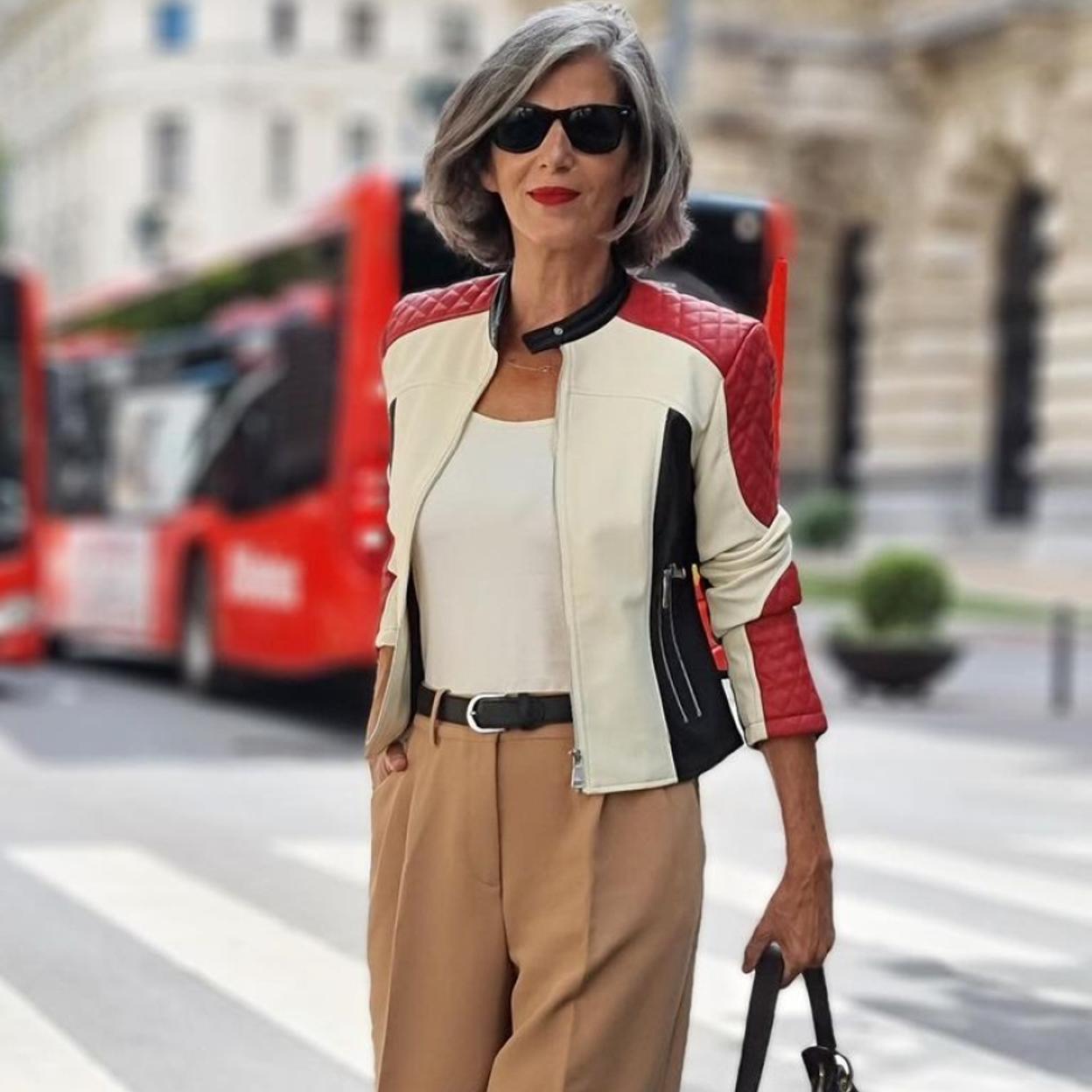 Carmen Gimeno con la cazadora de Zara.