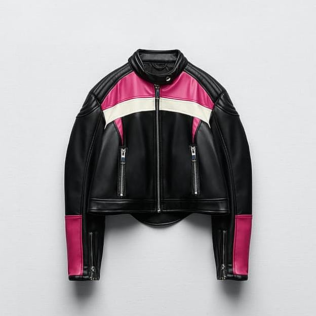 La chaqueta motera de Zara.
