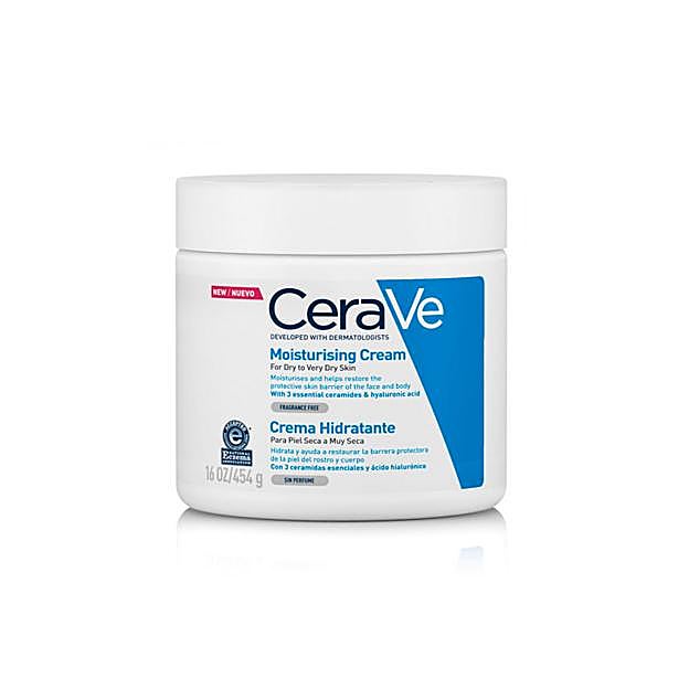 Crema hidratante corporal y facial de CeraVe.