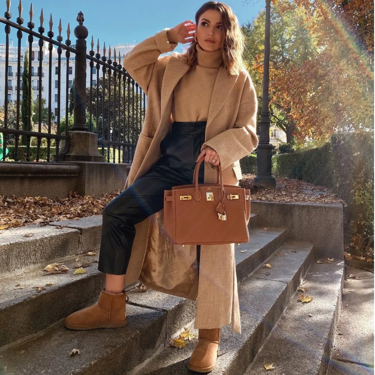 La influencer Alexandra Pereira con botas de Ugg.