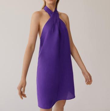 Imagen secundaria 1 - Los vestidos morados mini de invitada.