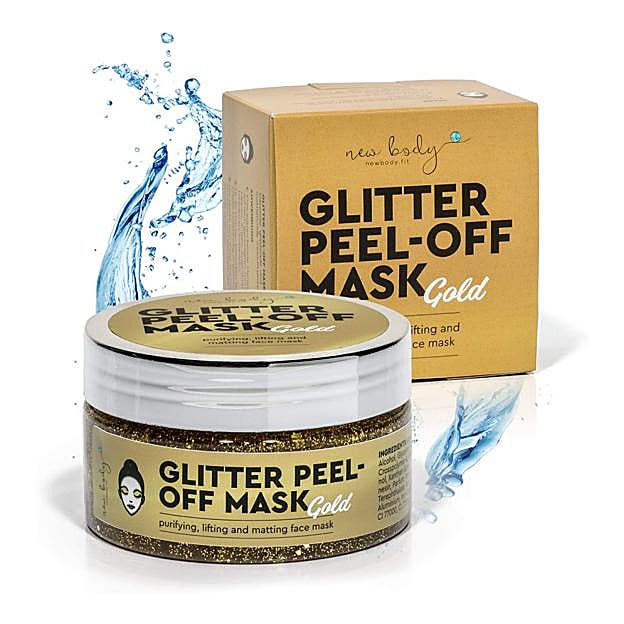 Mascarilla facial dorada, de New Body. A la venta en Amazon por 19,21 euros.