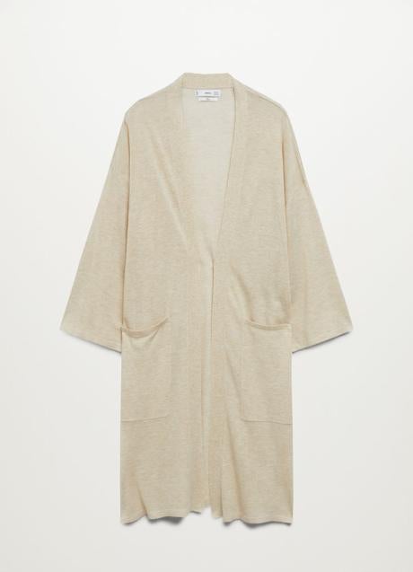 Imagen - Cárdigan largo de Mango Outlet. Foto: Mango Outlet.