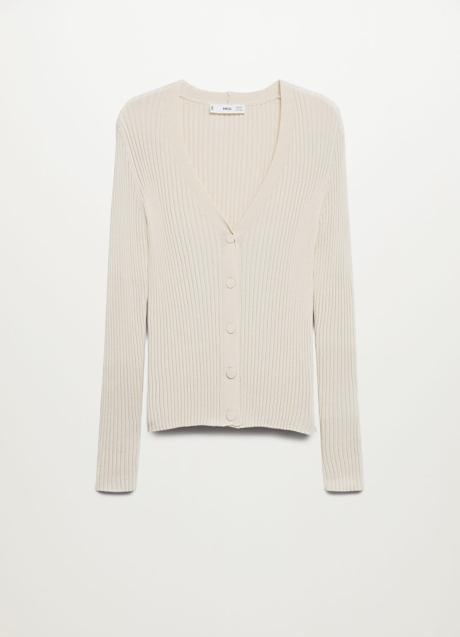 Imagen - Cárdigan de punto corto de Mango Outlet. Foto: Mango Outlet.